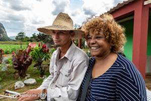 Viñales - Aleida sul carretto con Mario