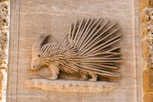 La Fonte della contrada dell'Istrice - particolare dell'istrice